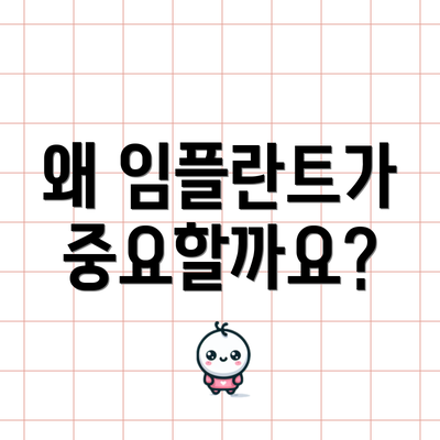 왜 임플란트가 중요할까요?