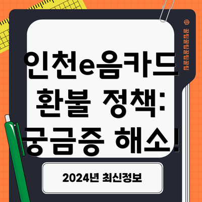 인천e음카드 환불 정책: 궁금증 해소!