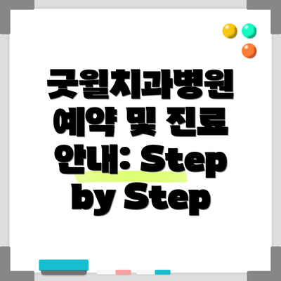 굿윌치과병원 예약 및 진료 안내: Step by Step