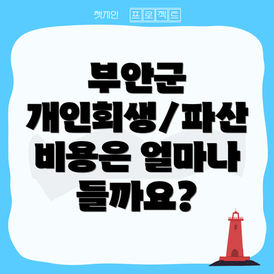 부안군 개인회생/파산 비용은 얼마나 들까요?