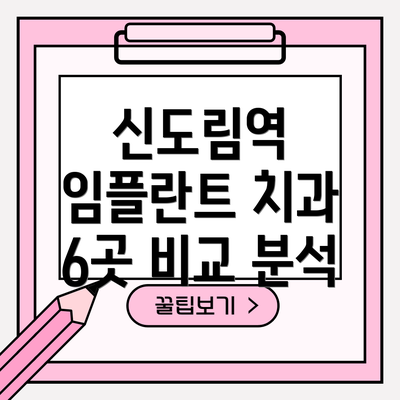 신도림역 임플란트 치과 6곳 비교 분석