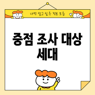 중점 조사 대상 세대
