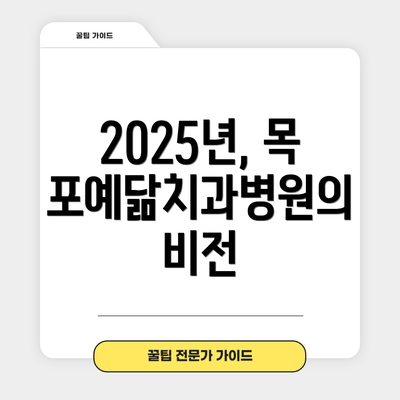 2025년, 목포예닮치과병원의 비전