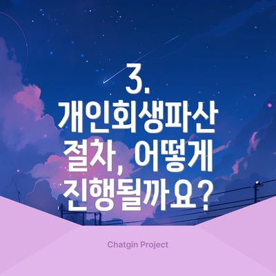 3. 개인회생파산 절차, 어떻게 진행될까요?
