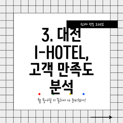 3. 대전 I-HOTEL, 고객 만족도 분석