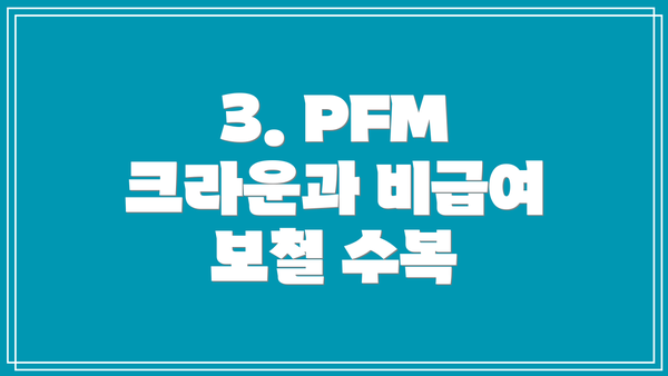 3. PFM 크라운과 비급여 보철 수복