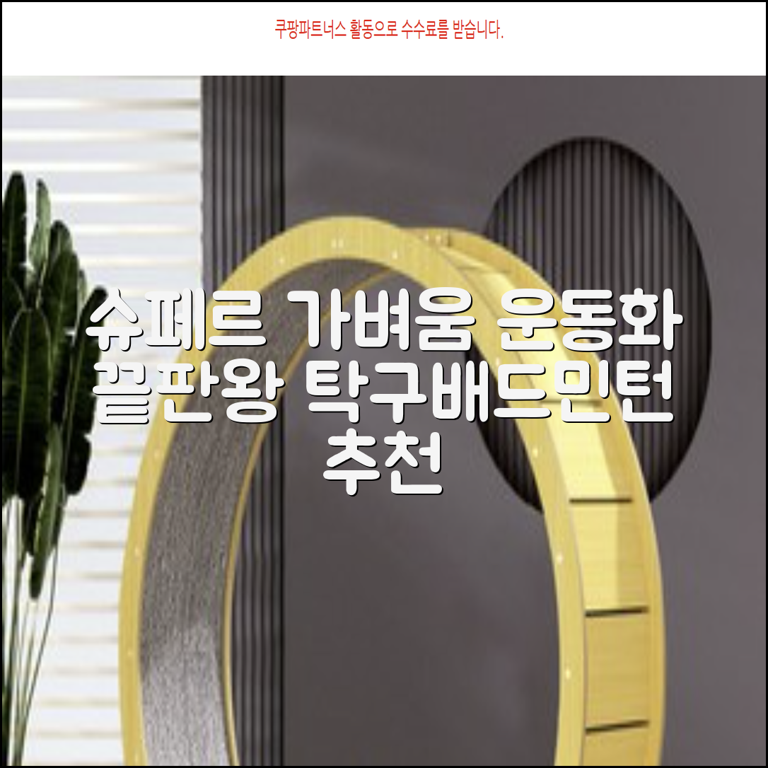 슈페르 가벼운 배드민턴화 인도어화 탁구화 추천 리뷰
